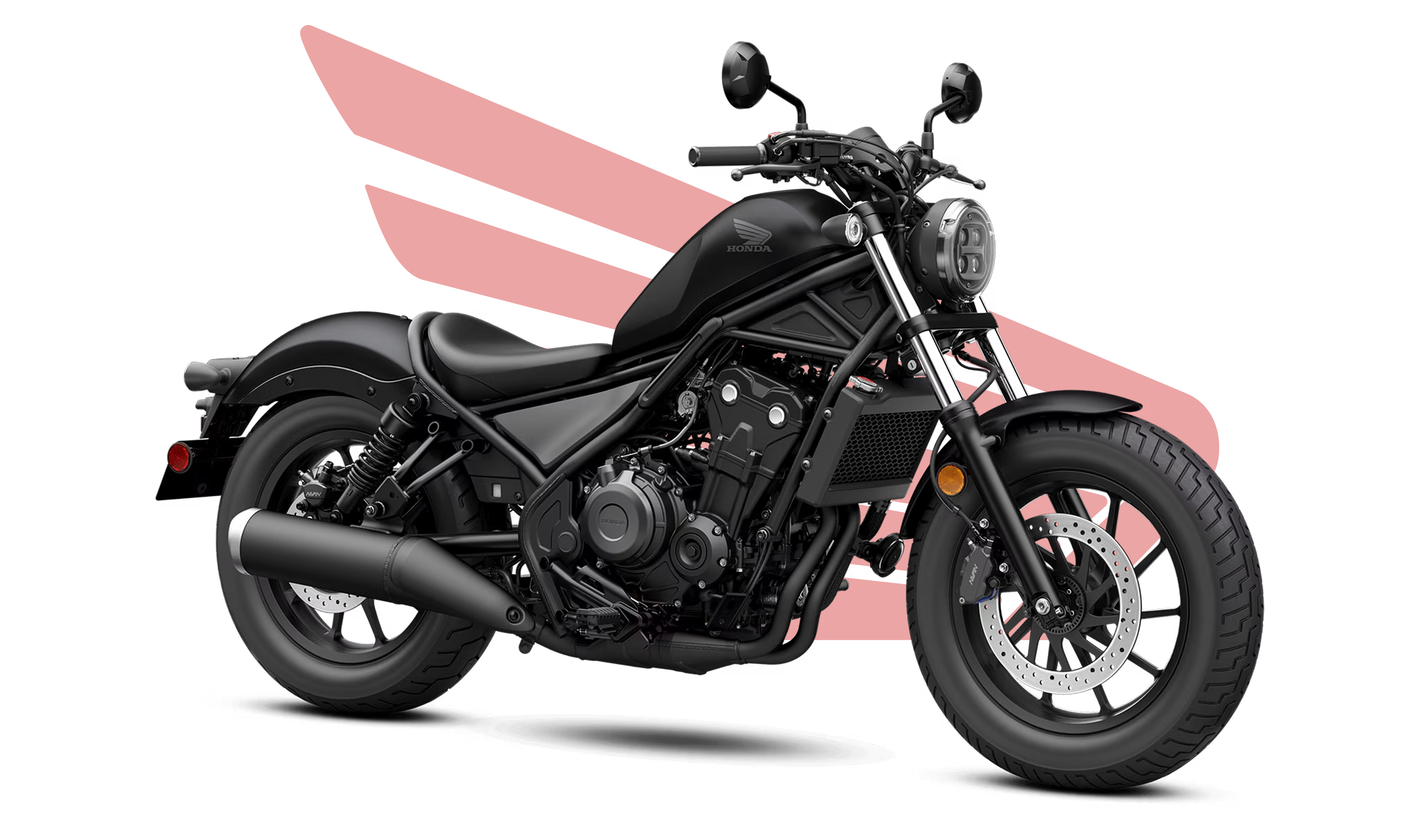 Honda Rebel with branding