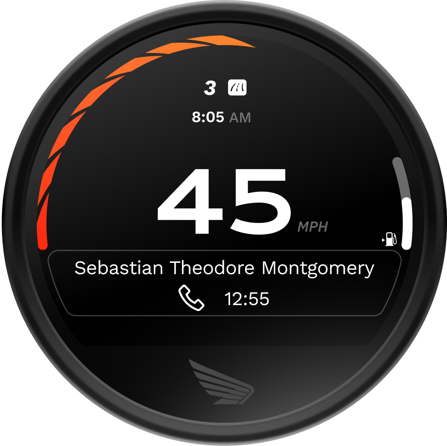 High-fi notification screen