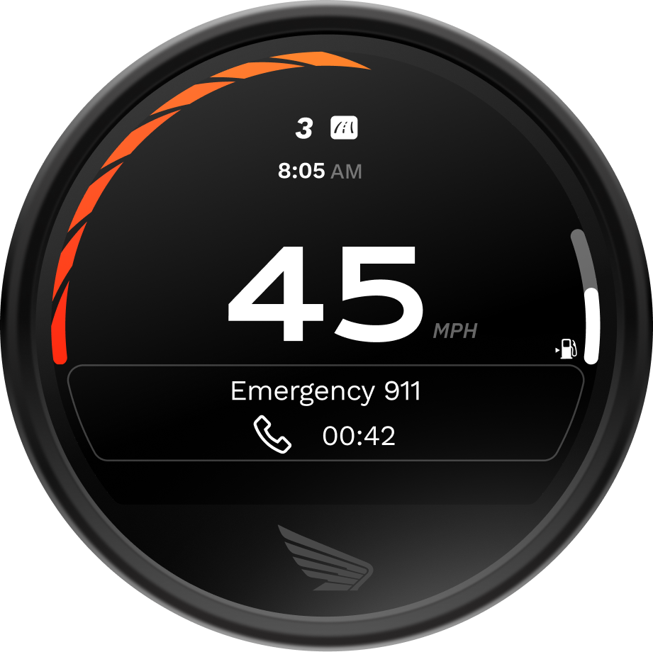 High-fi notification screen