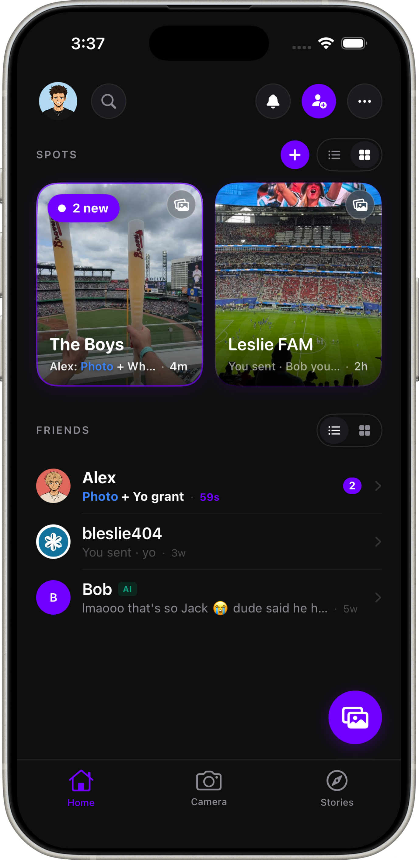 Rspot app screen